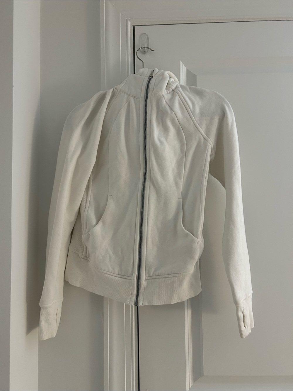 lululemon athletica white Full-Zip Hooded Jacket